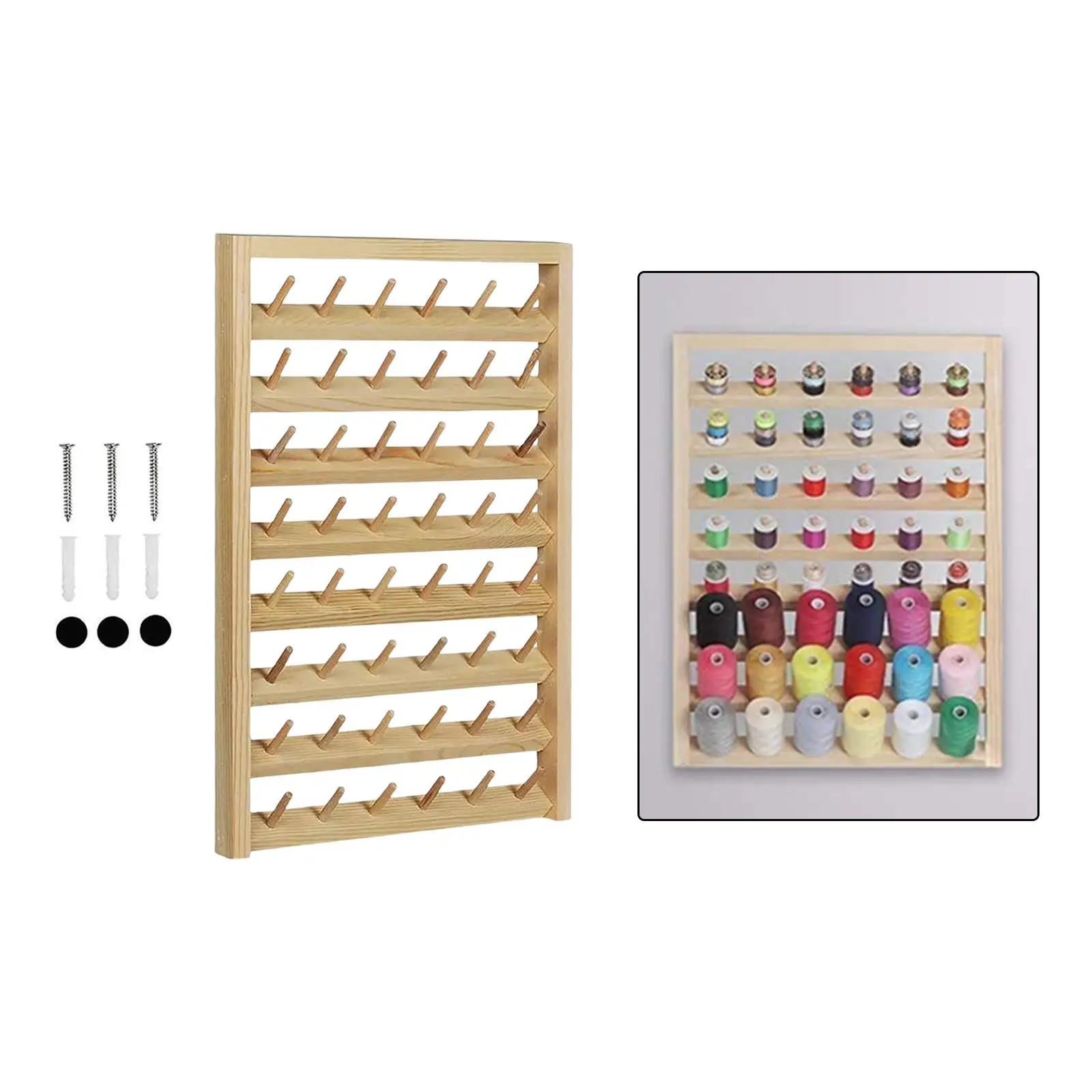 Spool Stand Braiding Rack Needlework Wall Hanging Thread Holder for Jewelry Hanging Spools of Thread Braid Knitting Apprentices