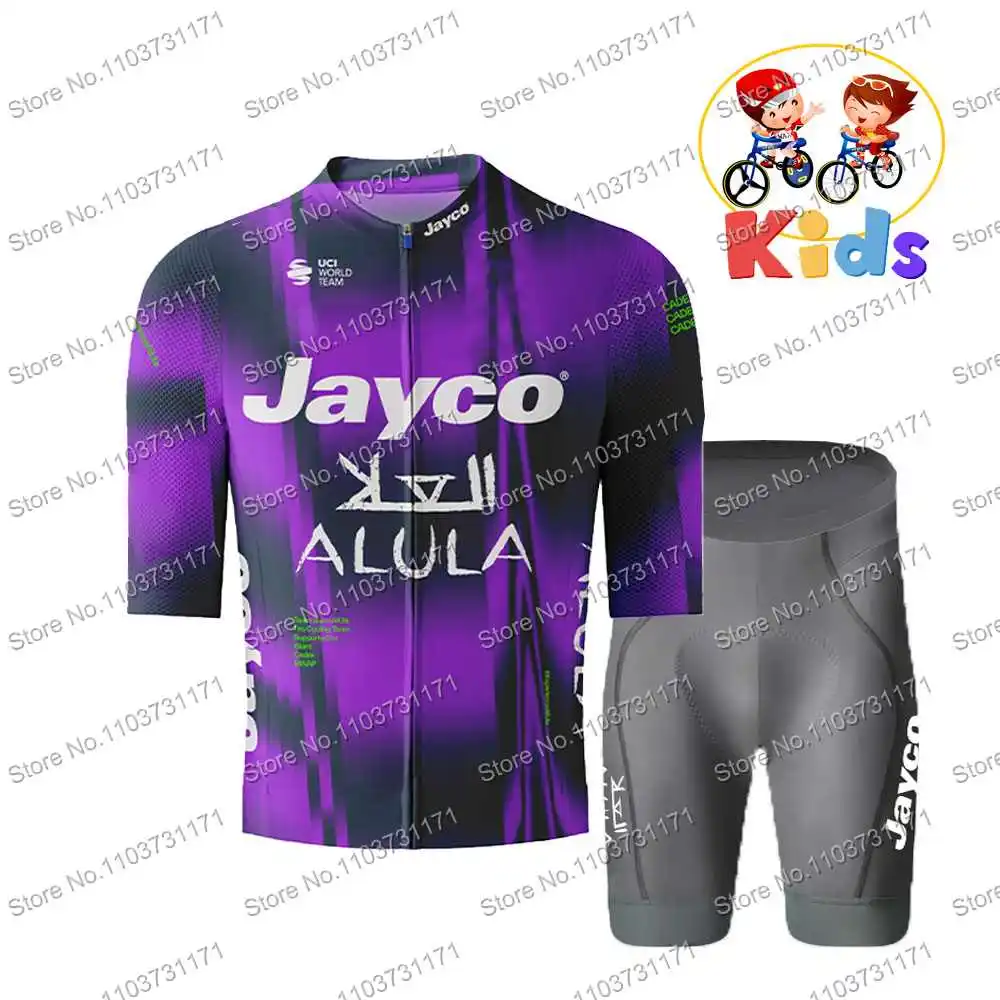Kids Team Jayco Alula Cycling Jersey Boys Set Short Sleeve Cycling Clothing Girls Liv Jayco Alula Kit Bicycle Shorts Ropa