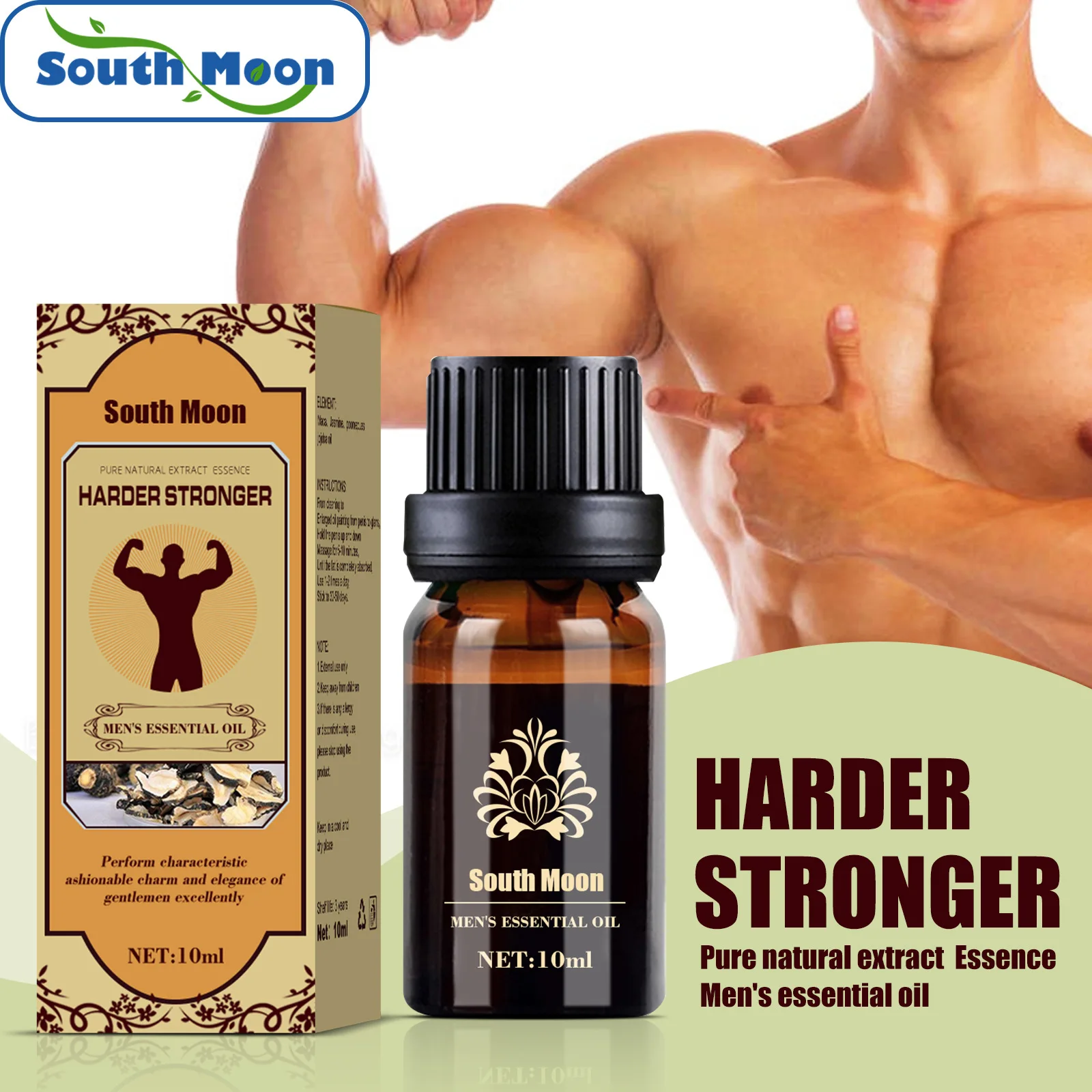 South Moon Men's essential oil, private area care vitality massage oil adult products repair health care products