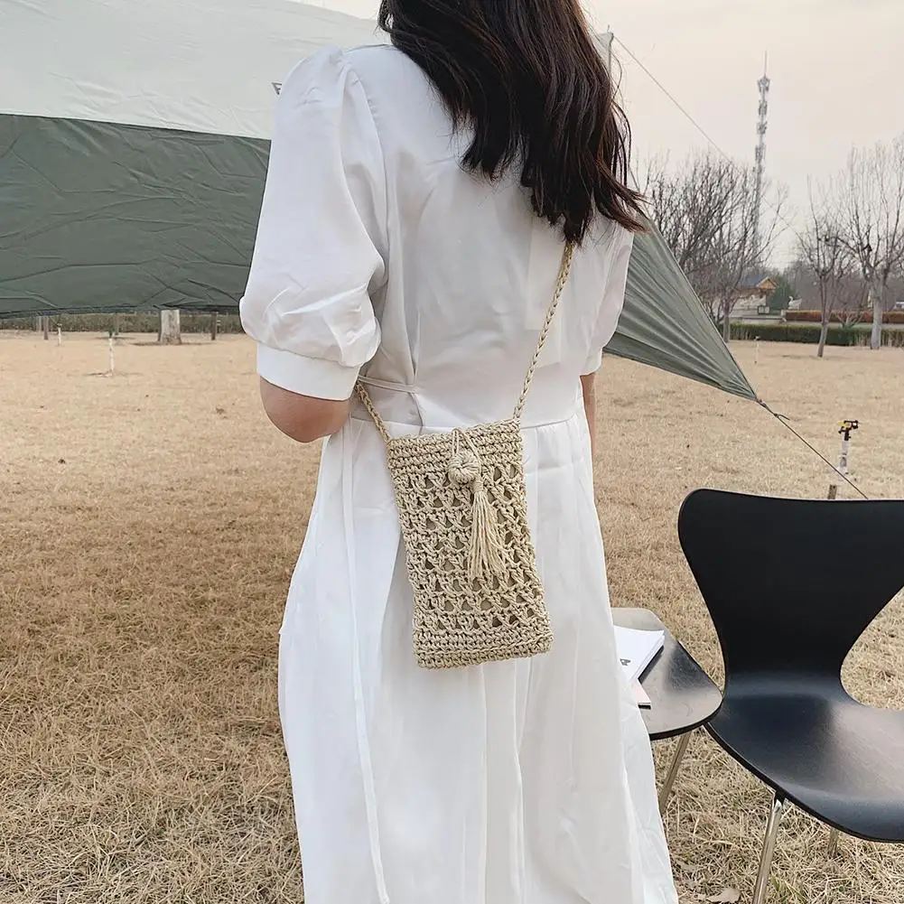 Straw Woven Mini Shoulder Crossbody Bag for Women Vacation