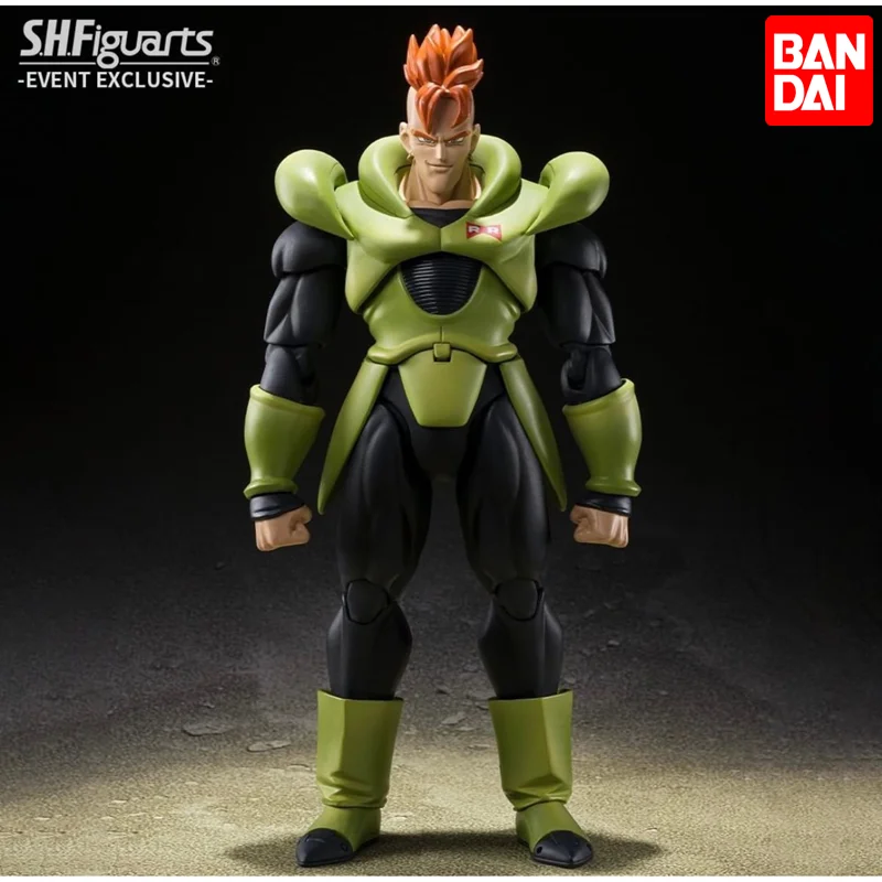 

Bandai S.H.Figuarts Sdcc Dragon Ball Z Android 16 Shf 17.5cm Anime Figure Action Collectible Figurines Model Toys Christmas Gift