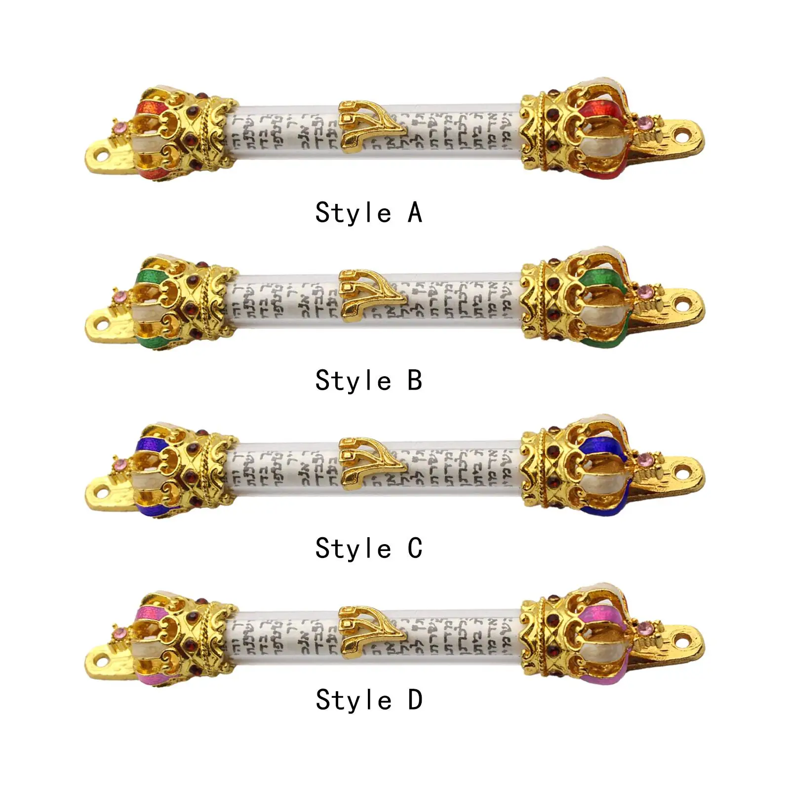Door Mezuzah Metal Case Mezuza Hannukah Decoration Gifts Home Retro Alloy
