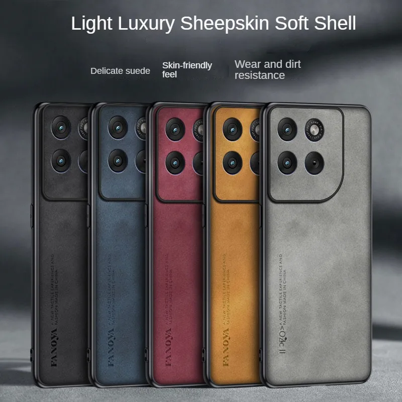 Luxurious Sheepskin Feel PU Leather Phone Case - Protective Cover s Coque Capa
