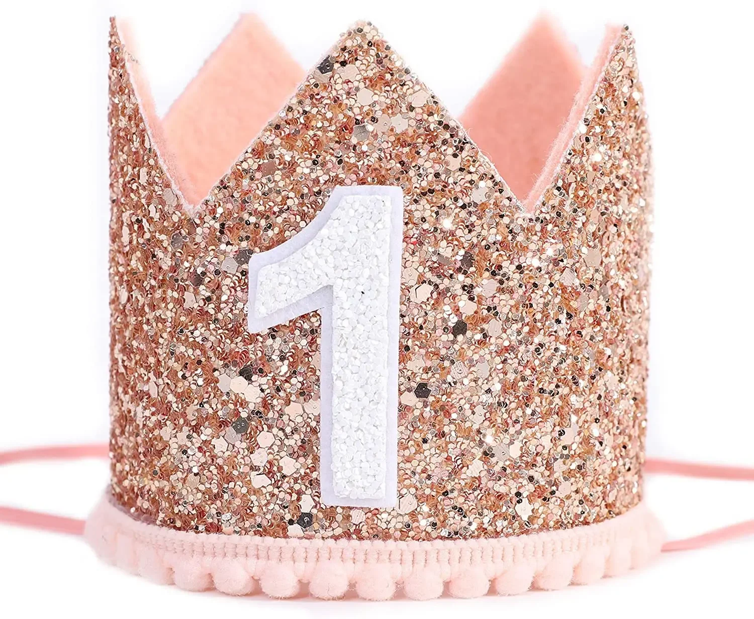 1 Year old baby birthday crown first 1st happy birthday party decor kids boy girl baby shower party decoration hat supplies baby crown hat birthday crown party hat