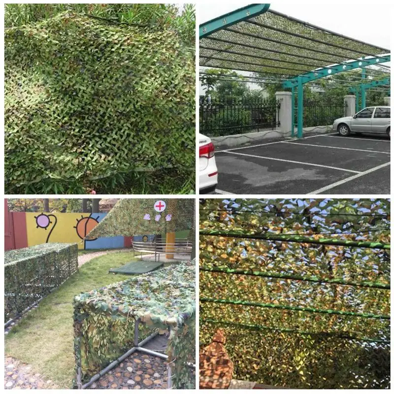 Camouflage Nets Woodland Troop Training Shade Nets Hunting Concealment Car Tent Shades Camping Yard Decor and Awnings
