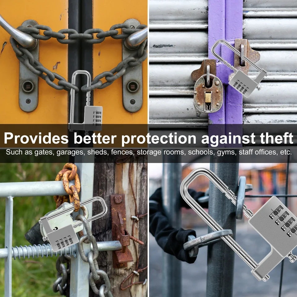 Lucchetto A Combinazione 4 Cifre - Sicuro Per Palestra - Foto 6