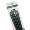 6pcs Professional Artist Paint Detail Tip Brushes, Anti-Shedding Nylon Bristles，Wooden Handles, for Acrylic, Oil & Watercolor 1
