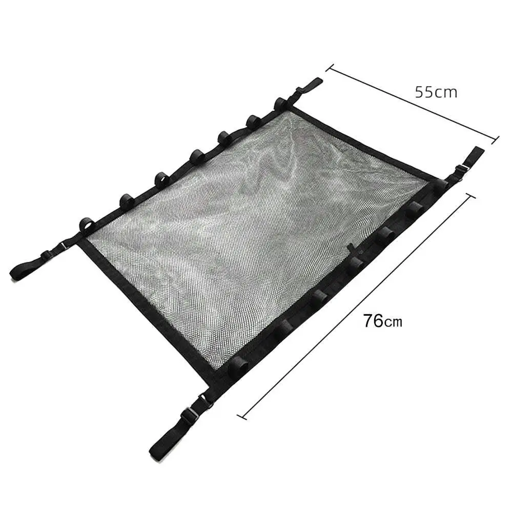 High-Quality 2PCS Car Fishing Rod Strap for SUV Durable Capacity Storage Net