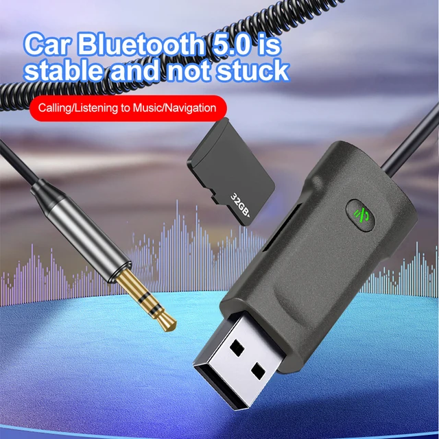 ADATTATORE BLUETOOTH RICEVITORE VIVAVOCE AUTO AUX V3.0 STEREO AUDIO SMARTPHONE - Foto 12