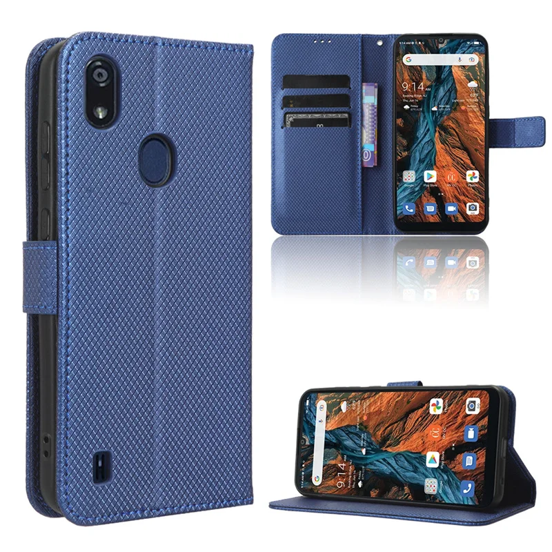 Per Consumer Cellular Verve Connect Case Luxury Cover Diamond Pattern Skin Pu Leather Wallet Stand Per Zte Z6103 Phone Bags