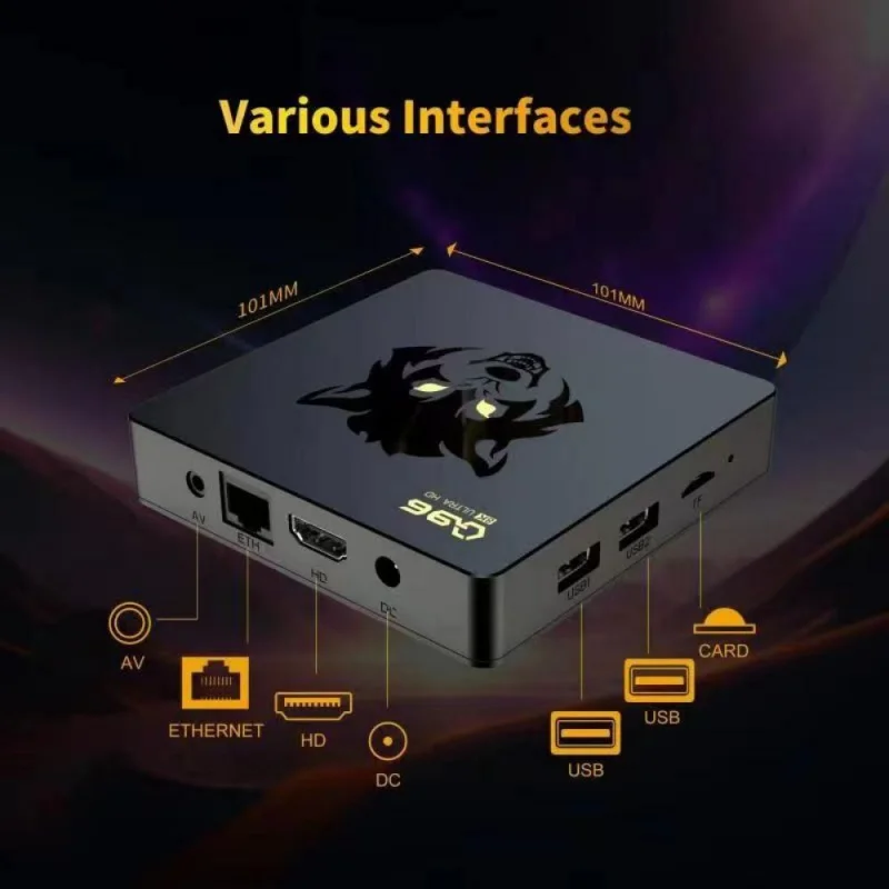 Q96 8K TV box IP60 Android 11 Amlogic S905 W2 Quad Core 2.4G 5G WiFi UHD HDR10 Media Plays More H. 265 3D Home Theaters TV Iptv