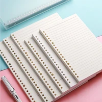 PLRBOK 50 Sheets 100 Pages A5 B5 A4 Loose Leaf Paper Binder Inner Pages 20/26/30 Holes Office Accessories Notebook Stationery