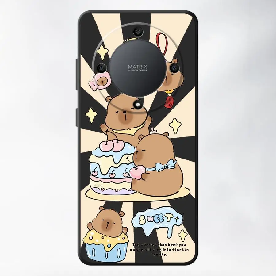 Cute Capybara Soft Armor Phone Case Cover