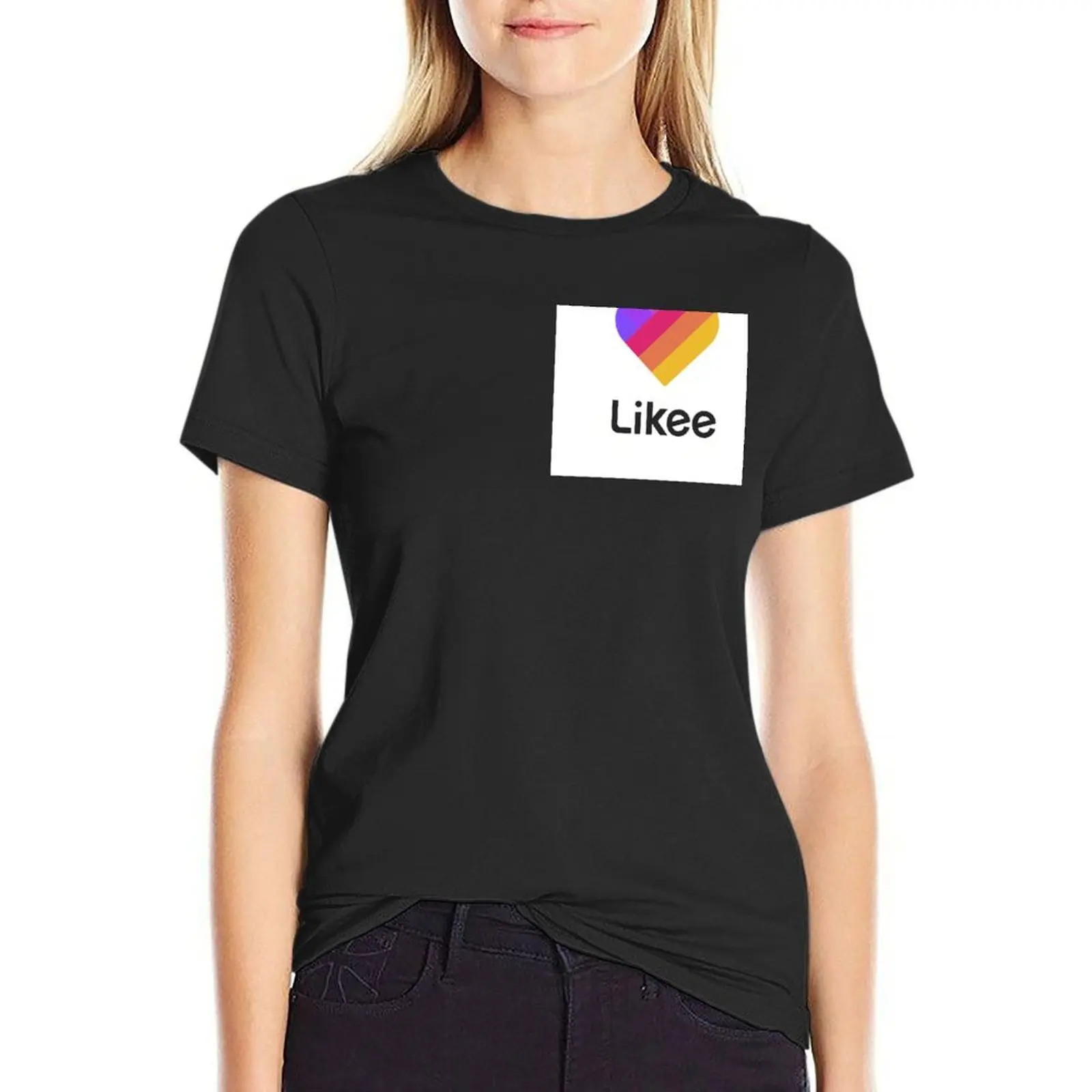

Likee T-Shirt cute clothes Aesthetic clothing Female clothing female plus size t shirts for Women loose fit