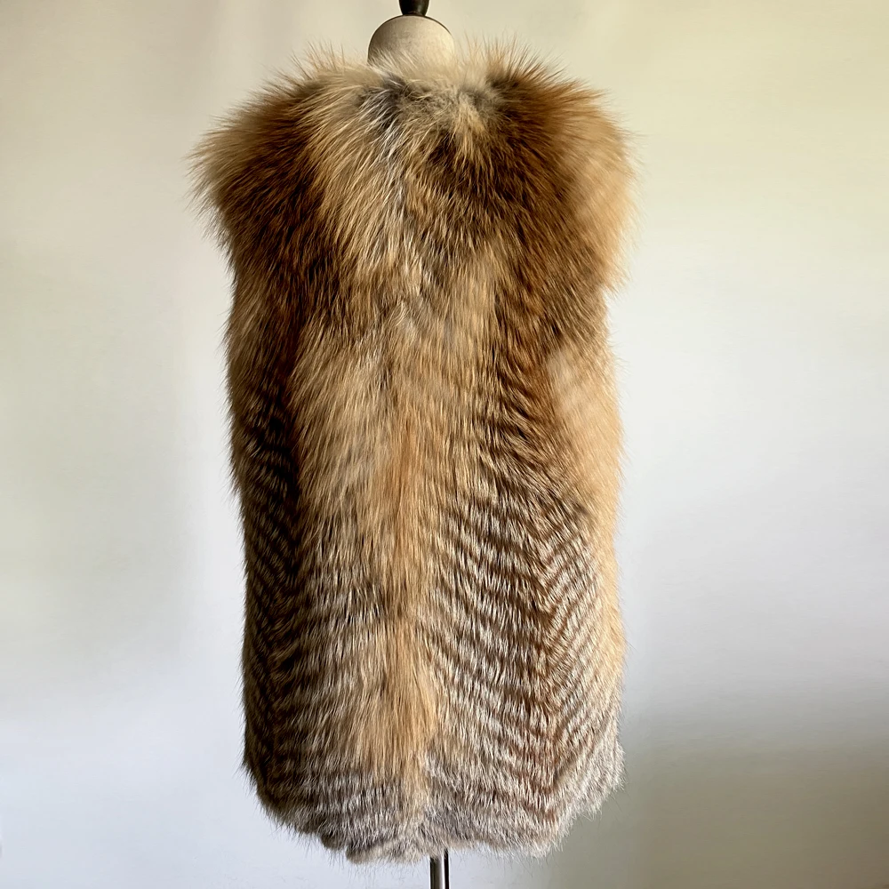 Lady Genuine Full Fox Fur Pelt Scarf Shawl Winter Women100