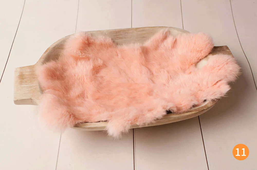 Faux Rabbit Fur For Baby Girl Birth Newborn Photography Props Accessories Newborn Photo Shooting Background Blanket for Infant baby boy souvenirs and giveaways	 Baby Souvenirs