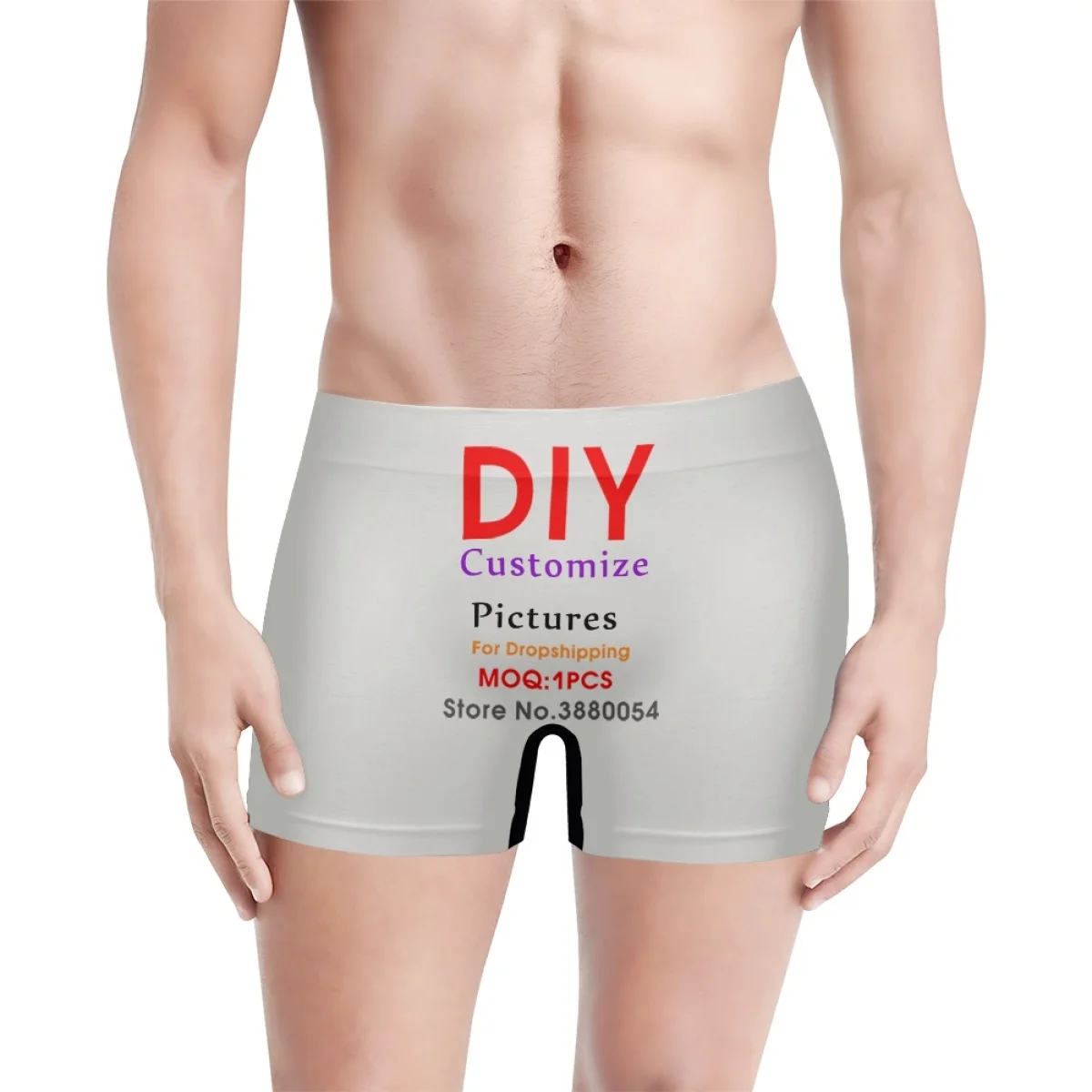 Custom Man Casual Shorts Underpants Boxershorts Men Boxers Male Underwear Menโs Panties Soft Boxer Briefs 2024 New Dropshipping