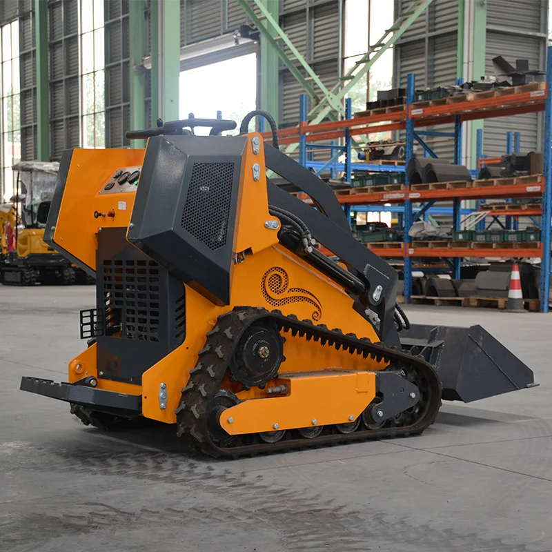 Maßgeschneiderter, hocheffizienter kleiner Kompaktlader, hydraulischer Skidsteer Mini-Raupen-Skidsteer-Lader mit Eimer