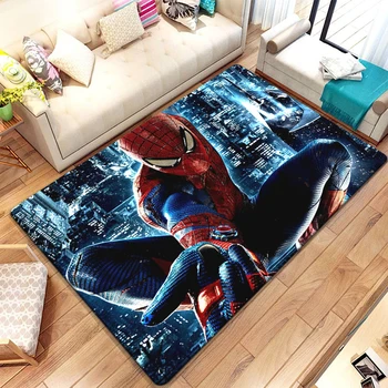 MINISO Spider-Man HD Printed Carpet.Living Room Mats Sofa Coffee Table Large Area Rug,Kitchen,Bathroom,Balcony Carpets,DoorMat