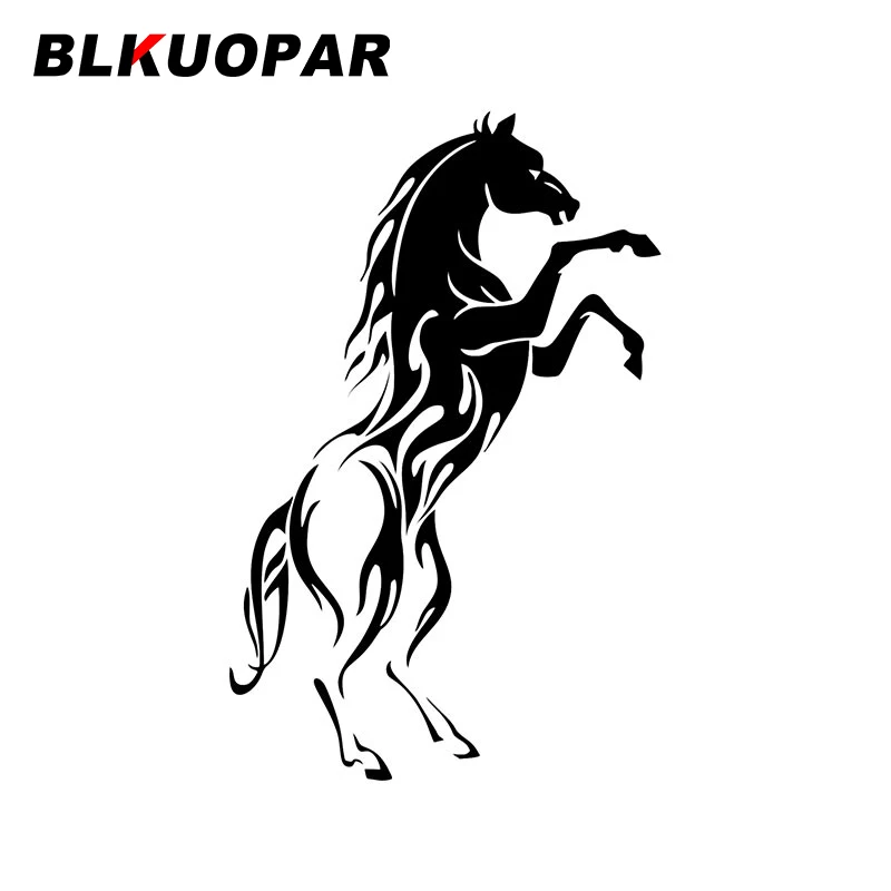 

BLKUOPAR A Horse с передними толстовками, приподнятый автомобильные наклейки индивидуальные, вырезанный водонепроницаемый шлем, графическая доска для серфинга, автомобильная этикетка