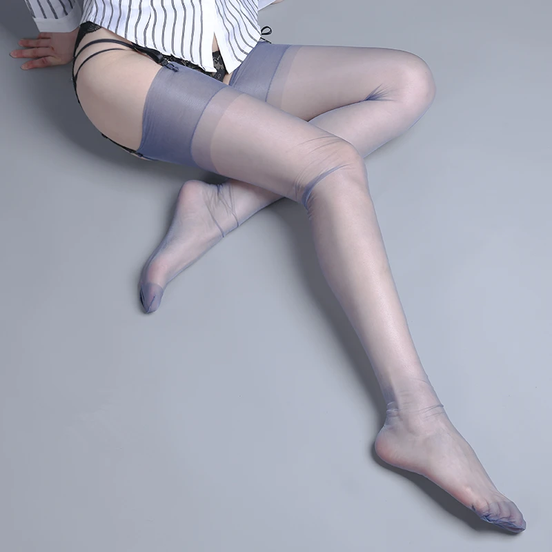 5D Fuß Form Oberschenkel Hohe Strümpfe Nylon Nicht-elastische Transparent Medias De Mujer Ultra Dünne Über Knie Lange Strümpfe für Strumpfbänder – Detail 14