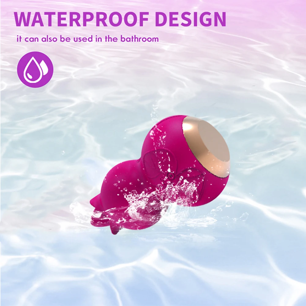 Thrusting Tongue Licking Dildo Vibrator 2 In 1 Vibrating Egg Clit_voghion.com