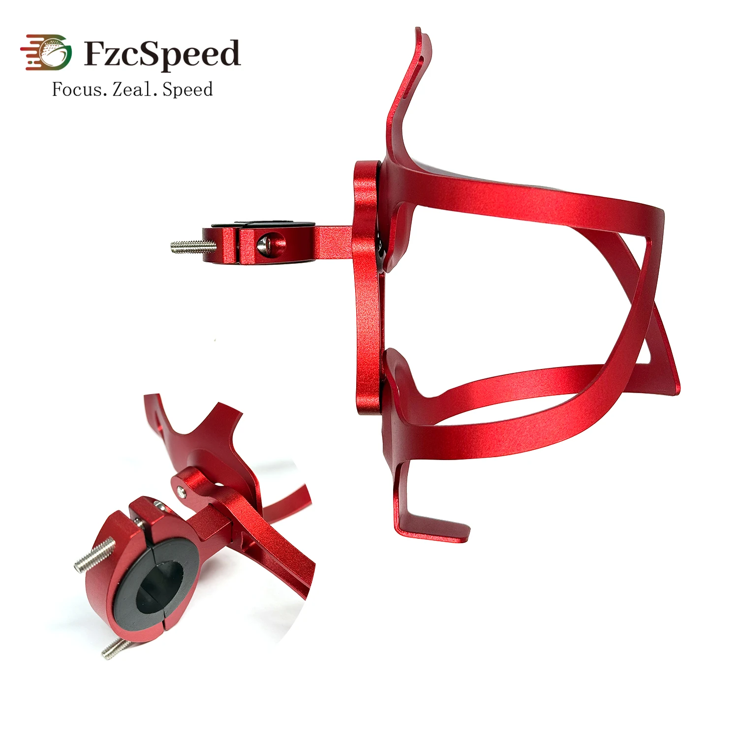 FzcSpeed ??자전거 병 홀더 경량 알루미늄 합금 MTB 산악 도로 자전거 물병 케이지 마운트 사이클링 액세서리