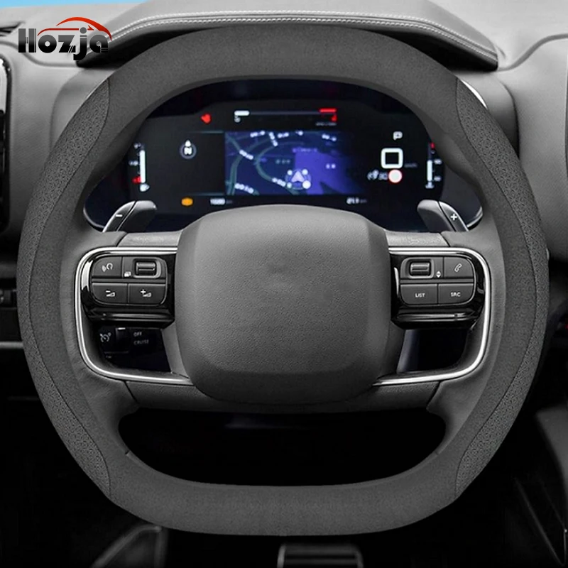 Premium Leather Breathable Non-Slip Steering Wheel Cover - Car Styling Auto Accessory