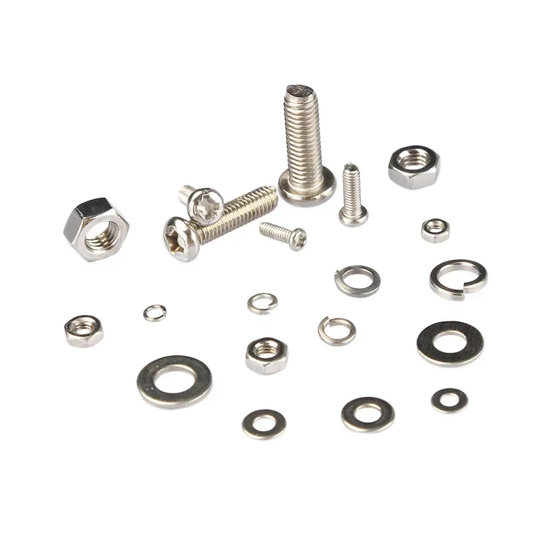 Stainless Steel Screws Screw Bolt Nut Set 160Pcs M2 M2.5 M3 M4 M5 Stainless Steel Screws