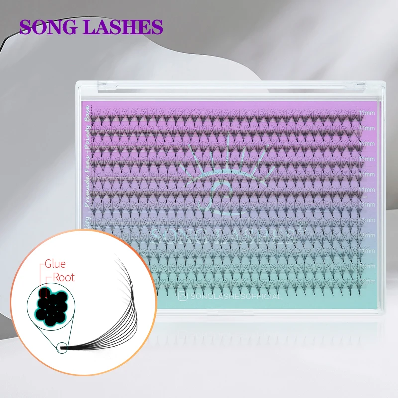 Song Lashes Pointy Base Premade Fans 6d/7d/8d/10d/14d Loose Fans