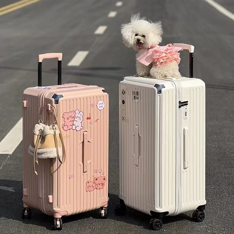 Suitcase Ultra-light Large Capacity 28-inch Trolley Case Travel Luggage with Password