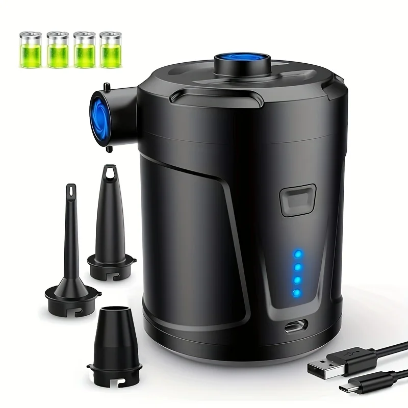 5200mah portátil bomba de ar acampamento ao ar livre colchão de ar piscina anel inflável sofá bomba de ar casa