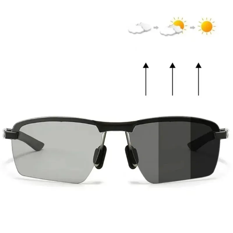 Occhiali Protezione Uv Occhiali Da Sole Polarizzati Fotocromatici Uomo - Lenti Che Cambiano Colore, UV400, Design Quadrato Protezione Occhiali Da Sole - Foto 11