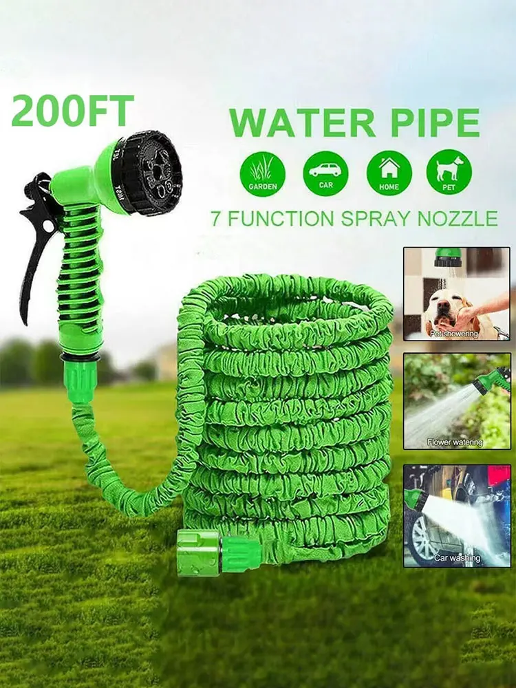 Description Picture 2 of item25FT~200FT Garden Hose Expandable Magic Water Pipes Home Garden Daily Watering Tools High-Pressure Car Wash Cleaning Water Gun