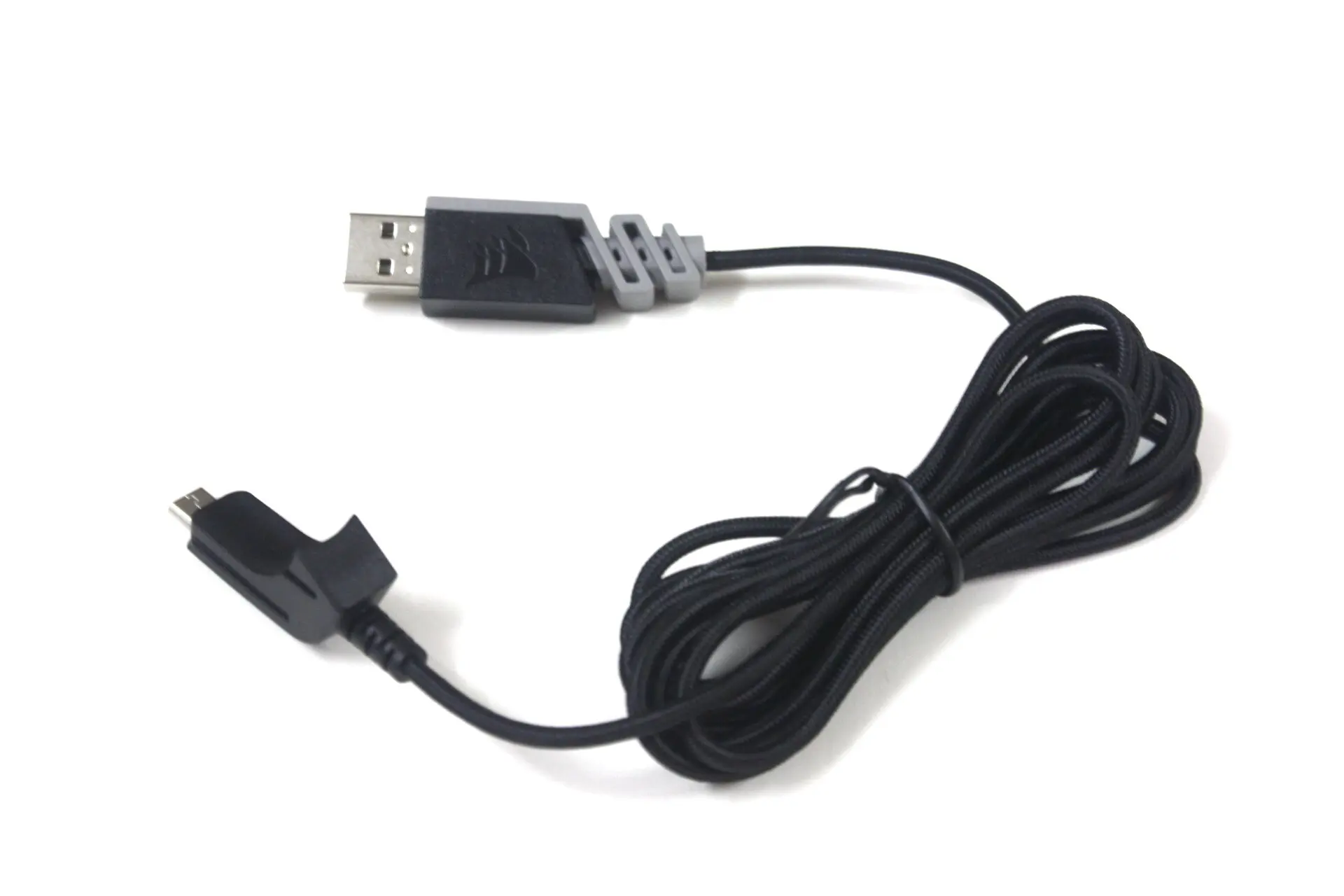 Corsair Harpoon RGB 무선 게이밍 마우스용 USB 충전 케이블, 내구성 있는 나일론 편조 라인