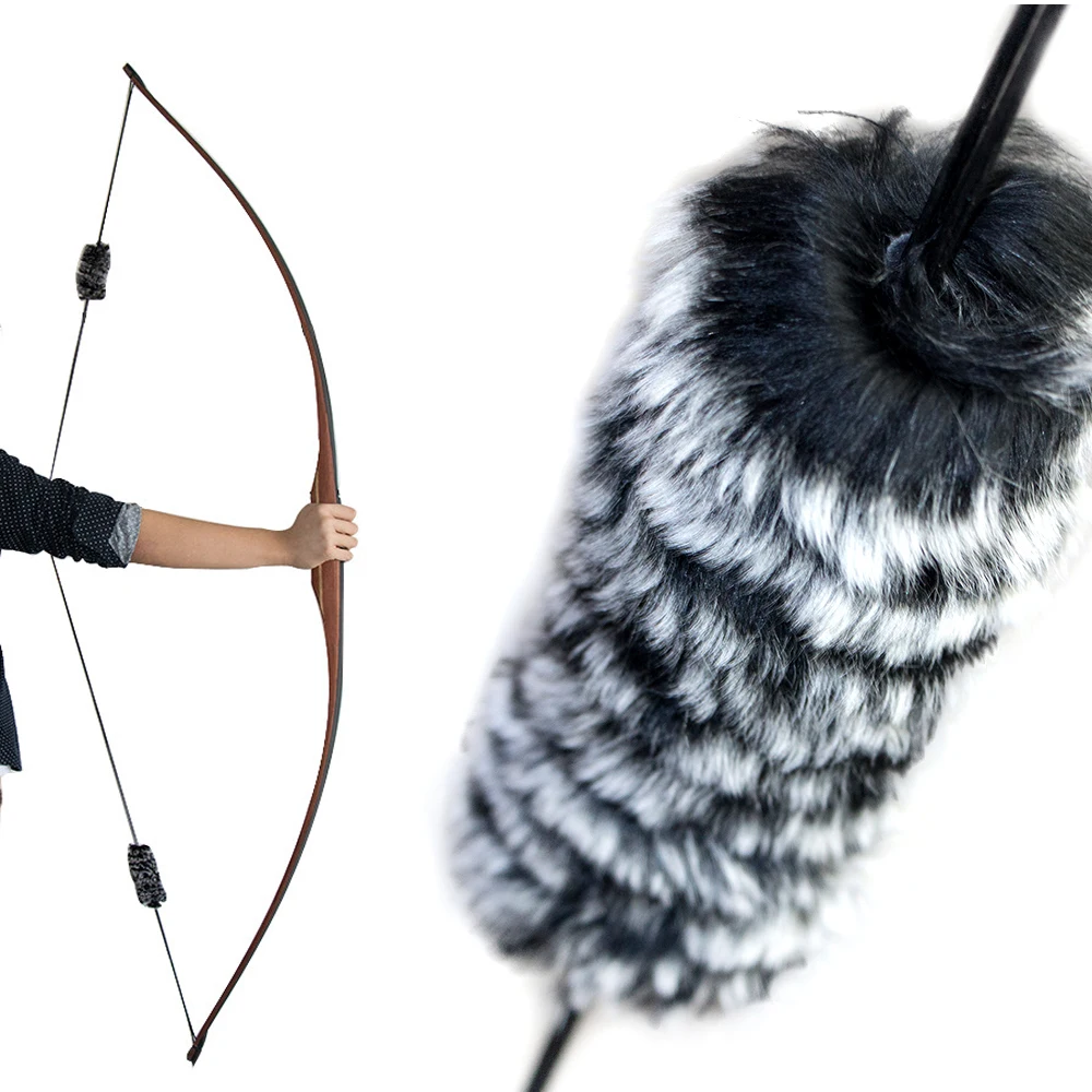 Rabbit Hair Bow String Stabilizers - High Performance Archery Accessories (2-Pack)