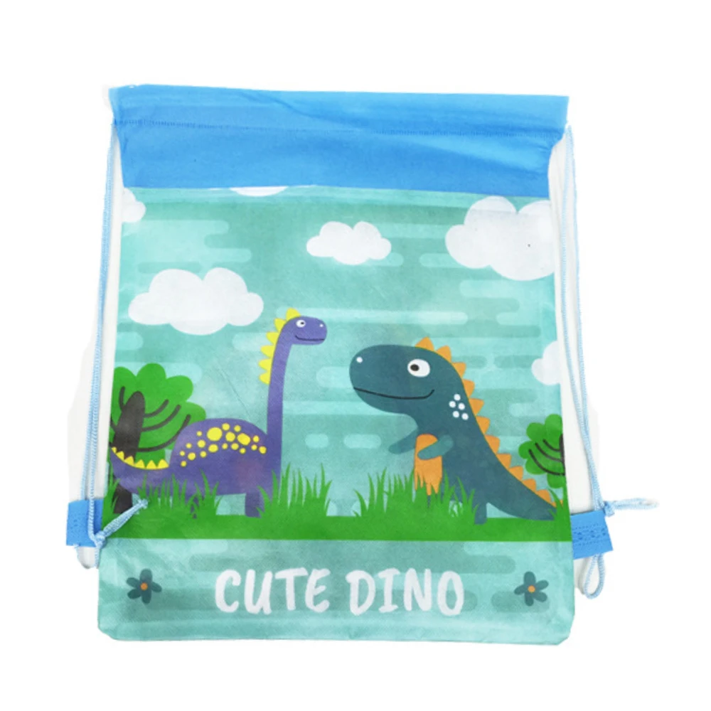 Sac à Dos Thème Dinosaure pour Décoration de ixd'Anniversaire Garçon, 1 Pièce/Lot, Non Tissé, Imitation de Proximité, Wstring, Cadeaux