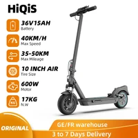 HiQiS Max Pro e-scooter 500W moteur 36V 15Ah 40KMH vitesse 50KM gamme 10 pouces pneu à Air pliant Scooter électrique pour adultes avec App 1