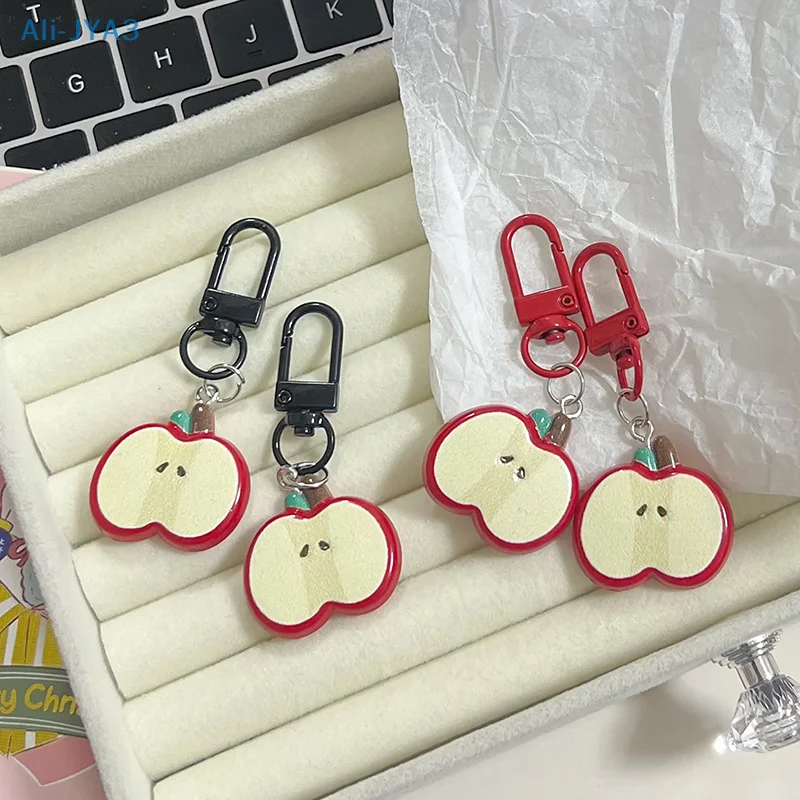 

Cute Fruit Keychain Sweet Cartoon Fruits Keyring Girls Bag Pendant Car Key Accessories For Christmas Gifts