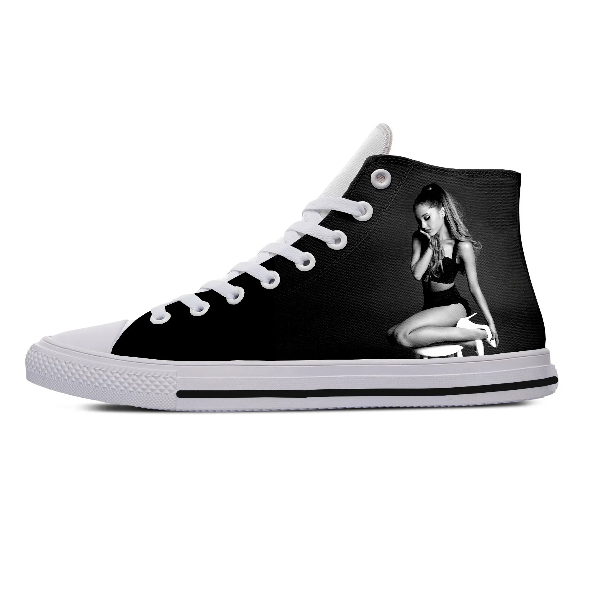 Hot Cool Summer Fashion Ariana Grande High Fashion Sneakers Men Women High Quality Casual Shoes Classic High Help Board Shoes