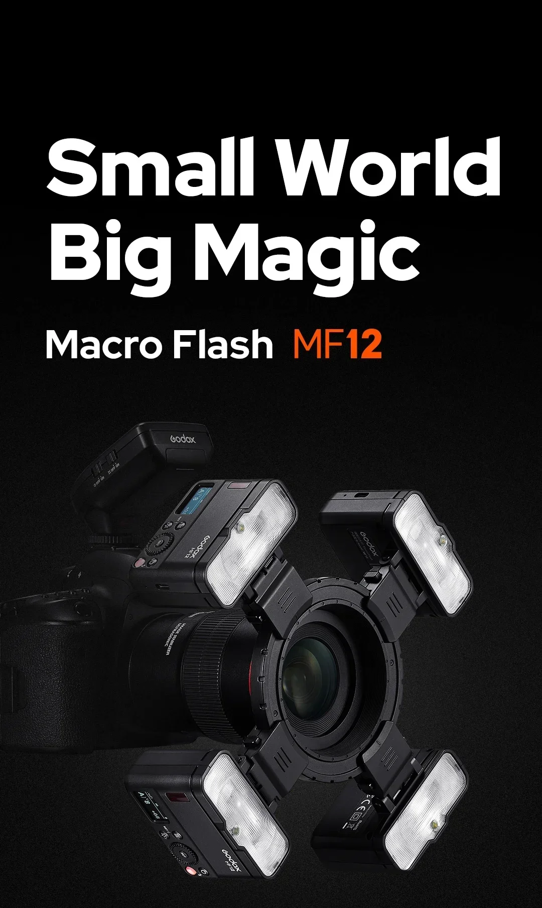 Description Picture 3 of itemGodox MF12 K2 Macro Flash Speedlite 2.4G Wireless Control TTL/M Mode Built-in Lithium Battery for Nikon Iconic Brand Iconic Brand Fuji Olympus