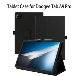 Enhanced Protective Tablet Case with Kickstand Function | Shockproof PU Leather Cover (Black)
