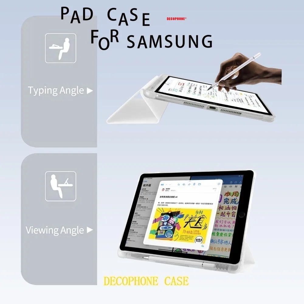 Cute Egg-Yolk Cat Tri-Fold Tablet Case