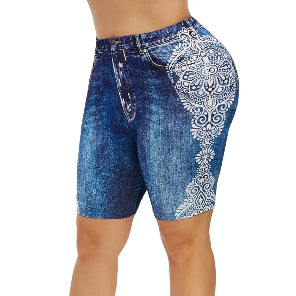 

Jeans Leggings Anti-dehiscence Short Pants Sweat-absorbing Wear-resistant Women Workout Bottoms Shorts Sports Wear