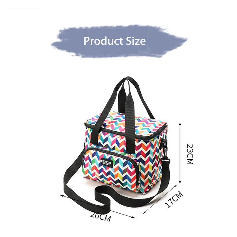 10L Outdoor Picnic Bag Large Insulated Cooler Bag Food Drink Thermal Picnic Lunch Bag Camping BBQ Family Outdoor Activities