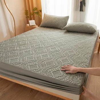 Housse de matelas pour la maison, imperméable, épaisse, matelassée, imperméable, respirante, protection de matelas, drap-housse 140/160x200 1