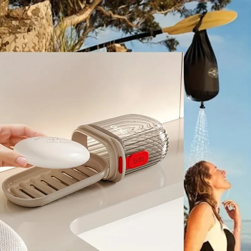 Description Picture 2 of itemPortable Soap Dish Sealed Storage Box Waterproof Travel Home Bathroom Soap Box Camping Portable Storage Soap Box