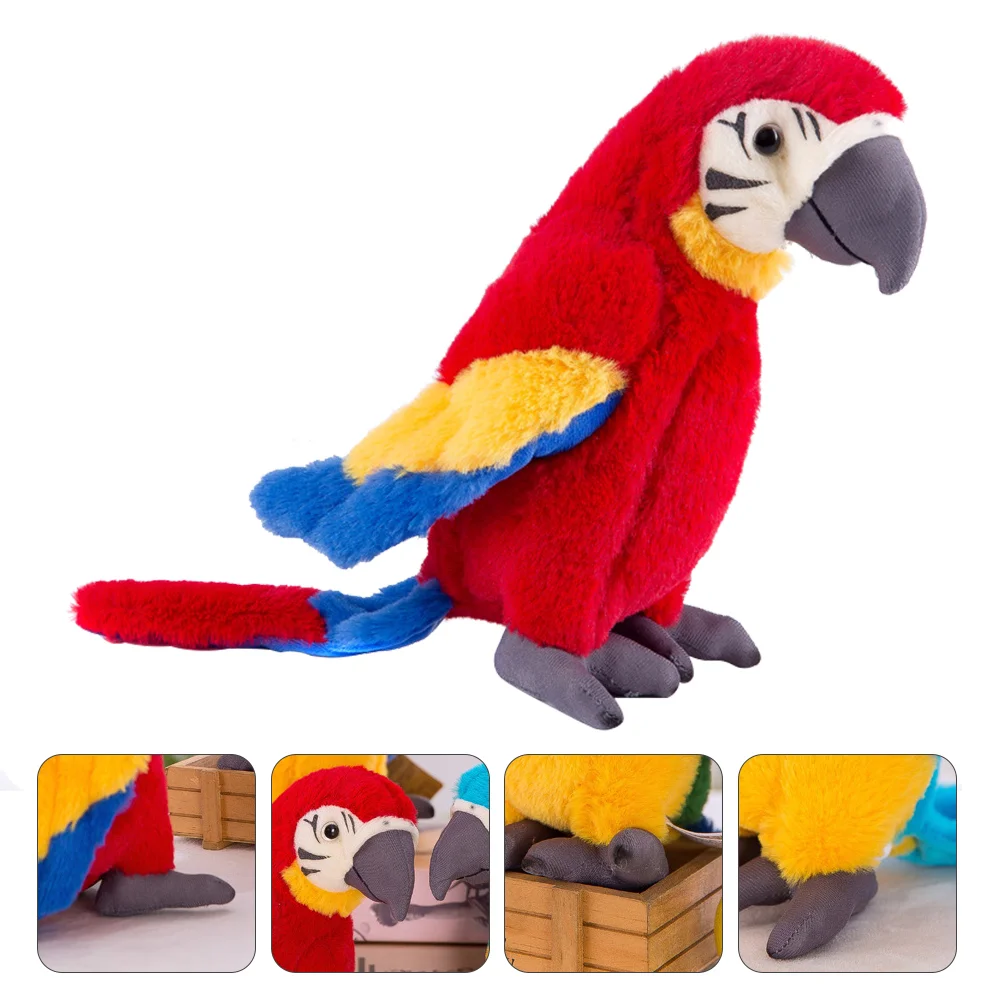 

Simulation Parrot Craft Ornament Toy Chicken Toys Home Kid Children Gift Model