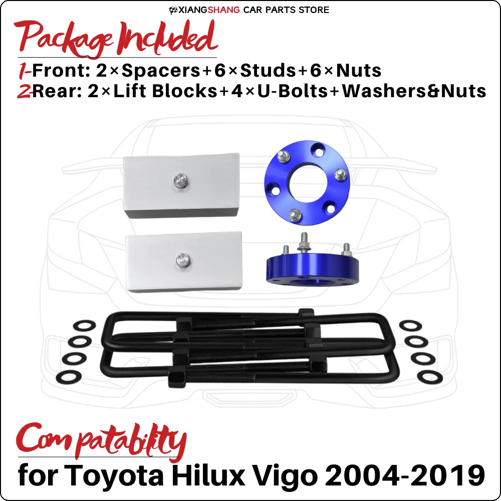 Kit De Rehaussage Arrière Pour Toyota Hilux LN107/LN166 (1989-2004) - Neuf - Garantie 2 Ans
