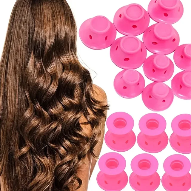 Bigoudis en silicone coordonnants, rouleaux de soin des cheveux doux et doux, outils de curling faciles à coiffer bricolage, 10 pièces, 20 pièces 1